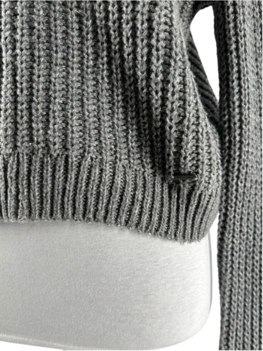 Abercrombie & Fitch Open Knit Sweater off the shoulder light weight y2k sz M - Picture 6 of 8